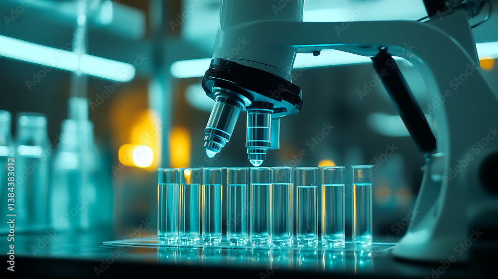 Poster a futuristic bioengineering lab with ai driven robotic arms performing crispr gene editing under a s