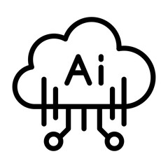 Artificial Intelligence Outline Icon