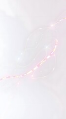 Abstract light trails in soft pastel colors