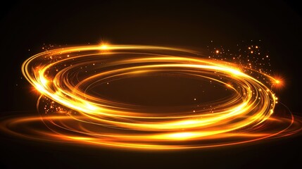 Swirling abstract light patterns glowing with bright colors and soft gradients, providing a futuristic feel with ample space for text or creative branding in the center. No text, no people.