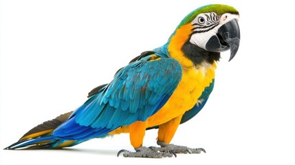 Macaw isolated on white background