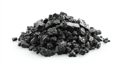 Magnetite isolated on white background