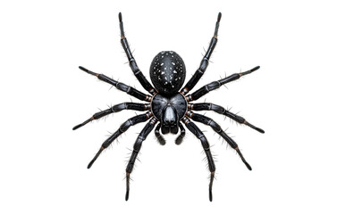 Detailed Close-Up of a Realistic Spider Displaying Unique Features