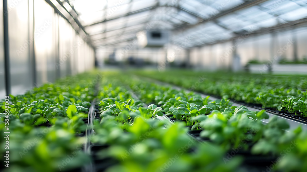 Poster a high tech ai driven smart greenhouse with automated irrigation and robotic pollinators optimizing 