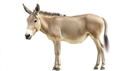 Obraz premium Onager isolated on white background