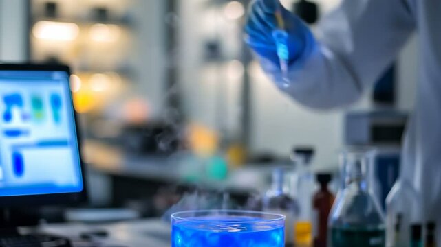Engaging and Dynamic Laboratory Experiment Presenting a Stunningly Colorful Chemical Reaction Inside a Beaker