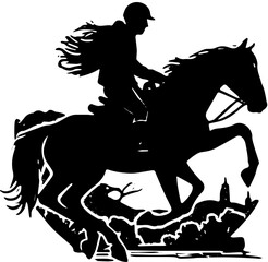 Fototapeta premium silhouette of a horse