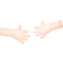 shake hand png element, hello, greeting sticker