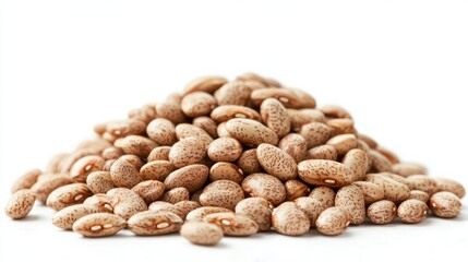Pinto beans isolated on white background