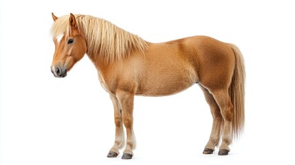 Fototapeta premium Pony isolated on white background