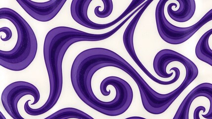 Obraz premium A background of swirling purple shapes over a white backdrop