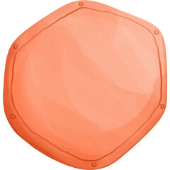 the red hexagon sign , illustration element sticker of Maths