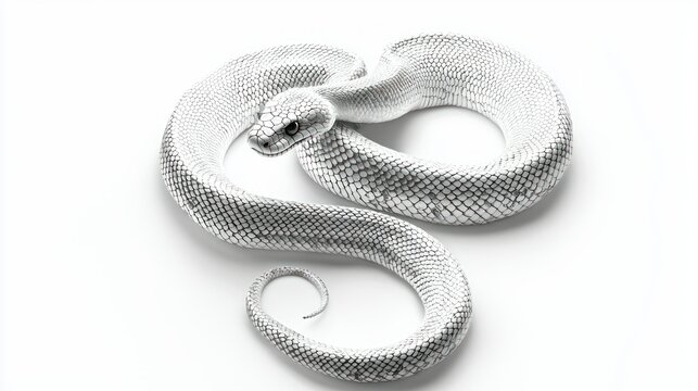 Python isolated on white background