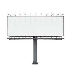 Obraz premium blank billboard isolated on transparent background 