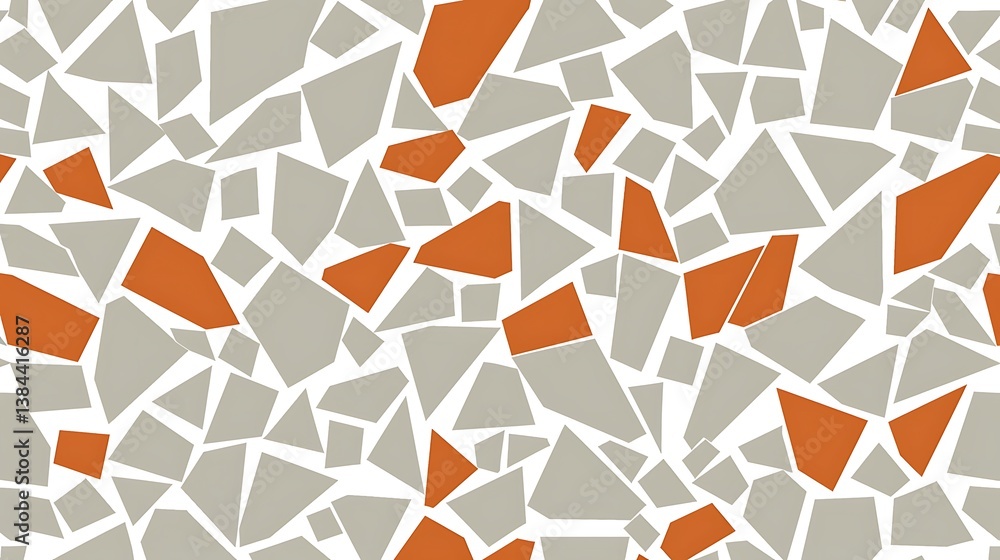 Aufkleber abstract geometric shapes of different sizes and color variations
