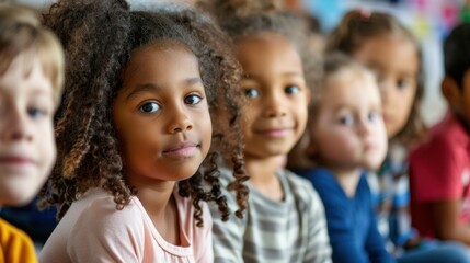 A group of children, eyes wide, blushing in silent awe. stock photo --ar 16:9 --style raw --v 6 Job ID: 1d622e2f-c4fc-41e6-bf61-cfd35656bb84