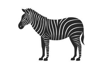 Zebra silhouette vector illustration