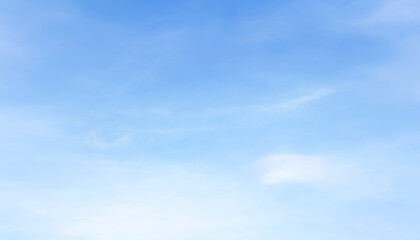 Obraz premium Blue sky with delicate clouds passing through. Premium cloud background photos for backgrounds and posters.