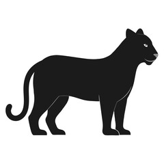Tiger icon silhouette vector illustration
