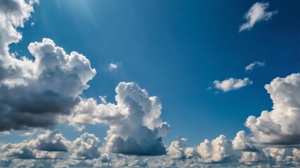 blue sky with clouds