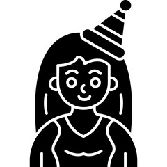 Obraz premium Party Girl Icon