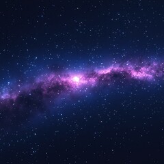 Obraz premium A galaxy with a purple hue and a lot of stars