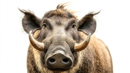 Fototapeta premium Warthog isolated on white background