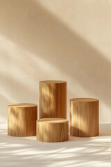 Simple clean self heating  and fresh display platform background