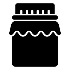 Simple Glass Jar Line Drawing