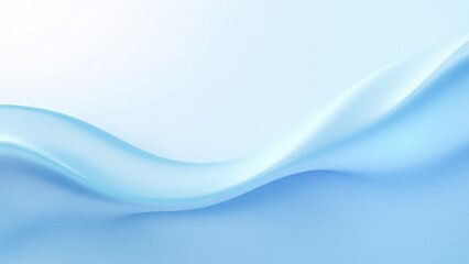 Abstract Blue Wave Background Illustration