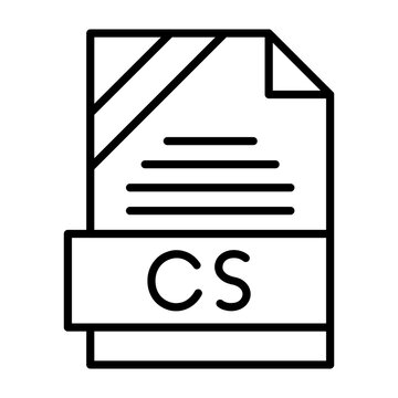 AAF File Format Outline Style Icon