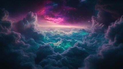 Cosmic Cloudscape Above