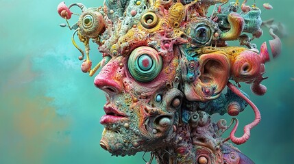 Surreal Mind: A Psychedelic Digital Art Masterpiece