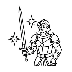 vector illustration of a warrior