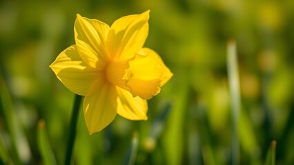 Obraz premium yellow daffodil flower