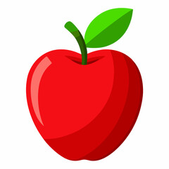 red apple vector illustration