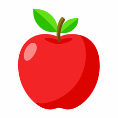 red apple vector illustration