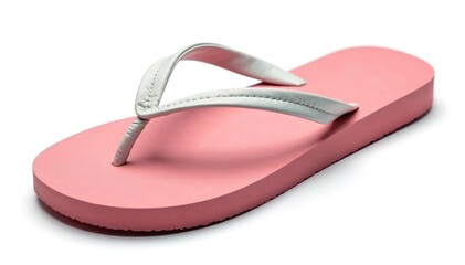 A single flip-flop isolated on white background , thongs, simple background, product photography
