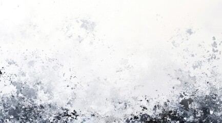 White gray grunge abstract texture with paint splashes and grainy paper elements, vintage background for website headers, social media banners, and branding templates.