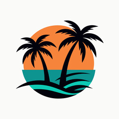 palm trees on the beach