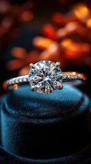 A Sparkling Solitaire Diamond Engagement Ring