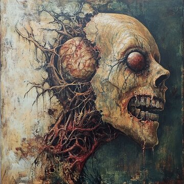 Horrific Skull: A Ghastly Nightmare