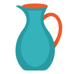 red ceramic vase