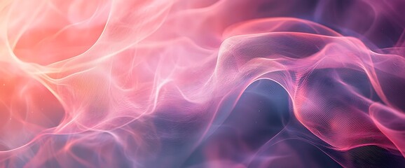 Fototapeta premium Pink Purple Abstract Smoke Waves.