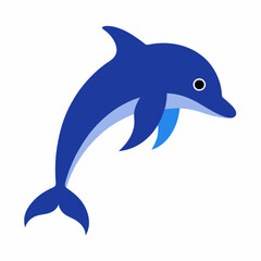 Fototapeta premium dolphin isolated on white background