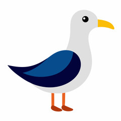 Obraz premium duck with a blue background