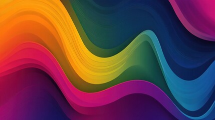 Abstract Colorful Wavy Background