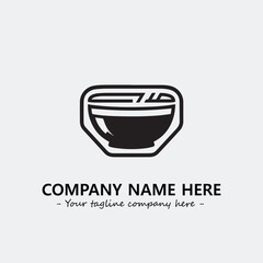 Cup illustration black and white for logo company vector image
