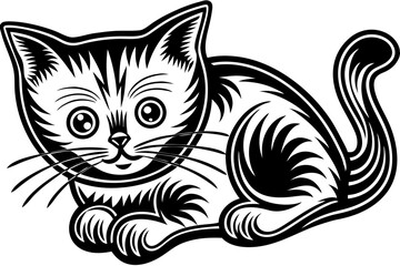 vector illustration of a cat
