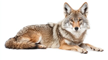 Obraz premium Coyote isolated on white background